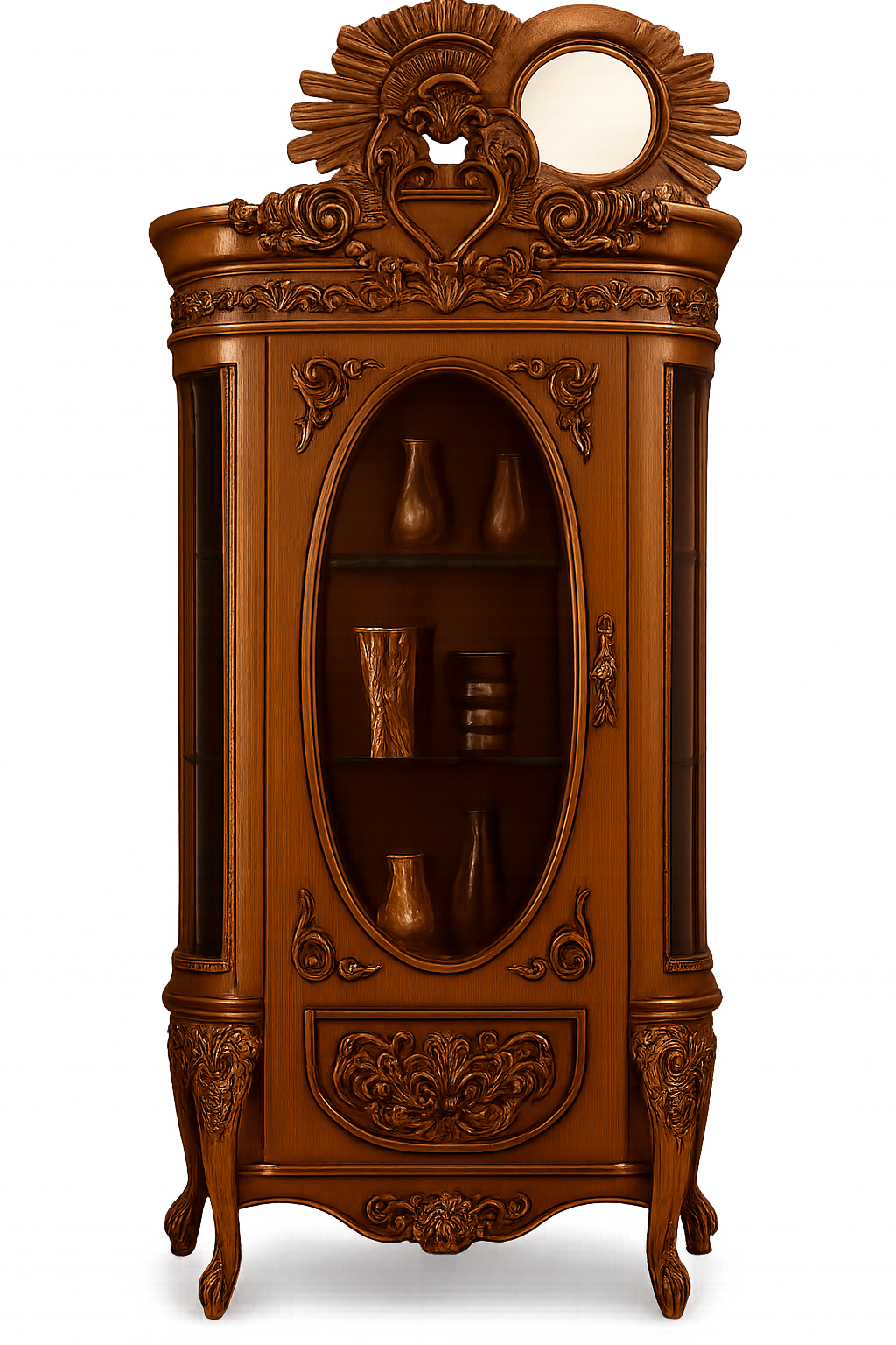 Emir Sultan Crystal Curio Cabinet