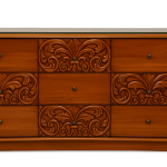 Bovet Scandinavian Curved TV Cabinet